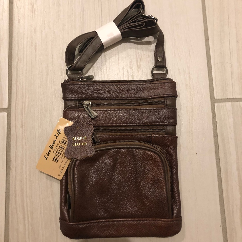 NEWLeather cross body bag